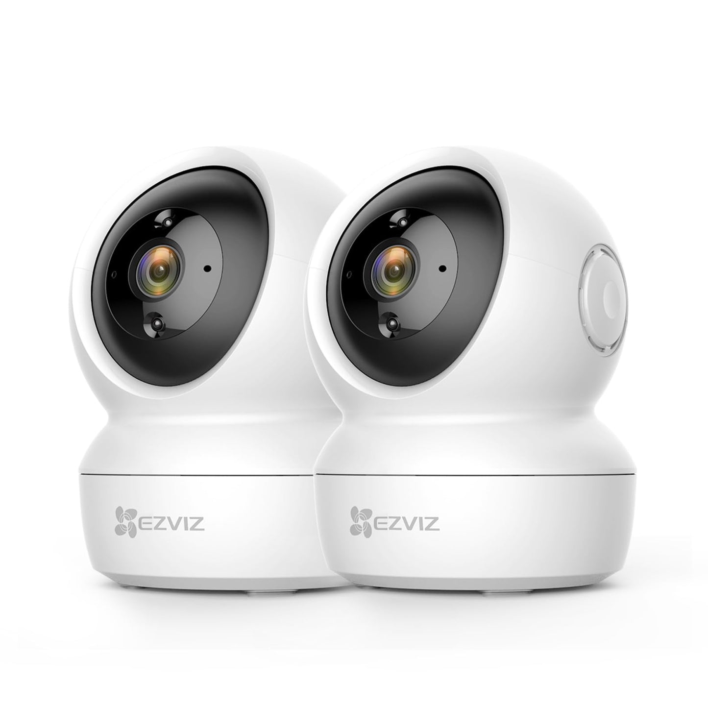 EZVIZ 1080P WiFi IP Camera, pan-tilt indoor surveillance camera with two-way audio, motion tracking, IR night vision for pets, baby monitor compatible with Alexa, C6N 2 Set