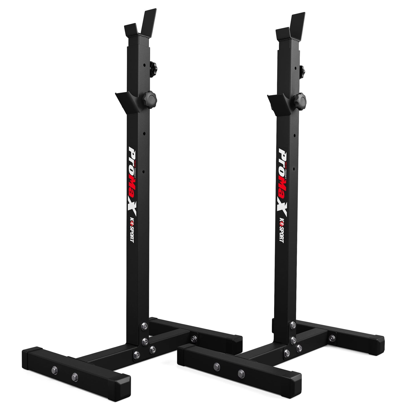 K-Sport: Barbell rack up to 180kg capacity I Squat rack for barbell training I Barbell stand for effective muscle training I Squat stand, including E-Book.