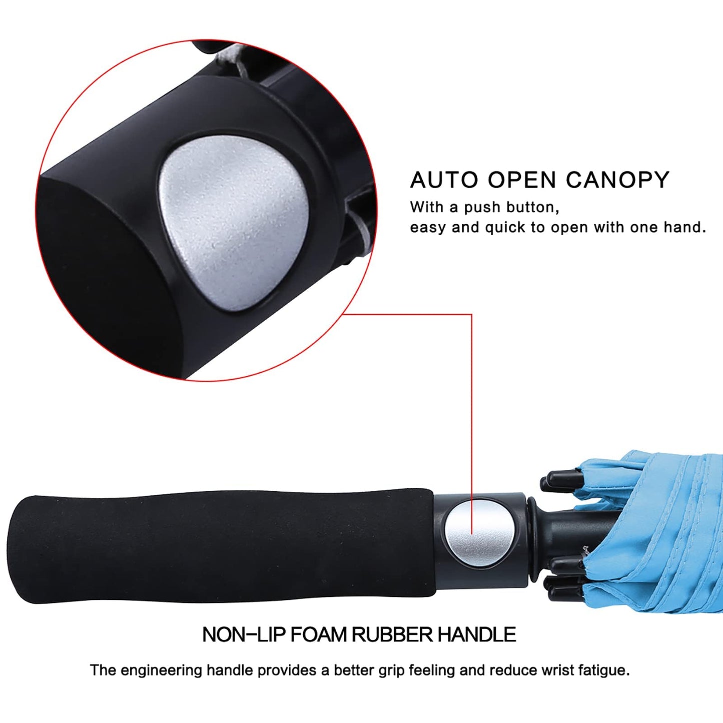 G4Free 62 Inch Large Umbrella Windproof Golf Umbrella Automatic Extra Large for Men Women Double Canopy Ventilated.