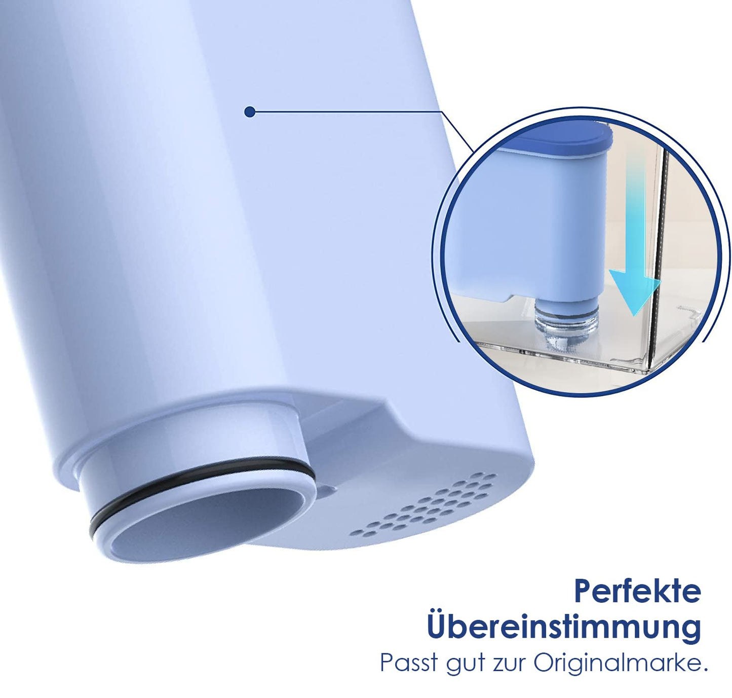 Waterdrop replacement water filter for Philips® AquaClean® CA6903/10 CA6903/22, compatible with Saeco® and Philips® fully automatic coffee machines, TÜV SÜD certified (4)