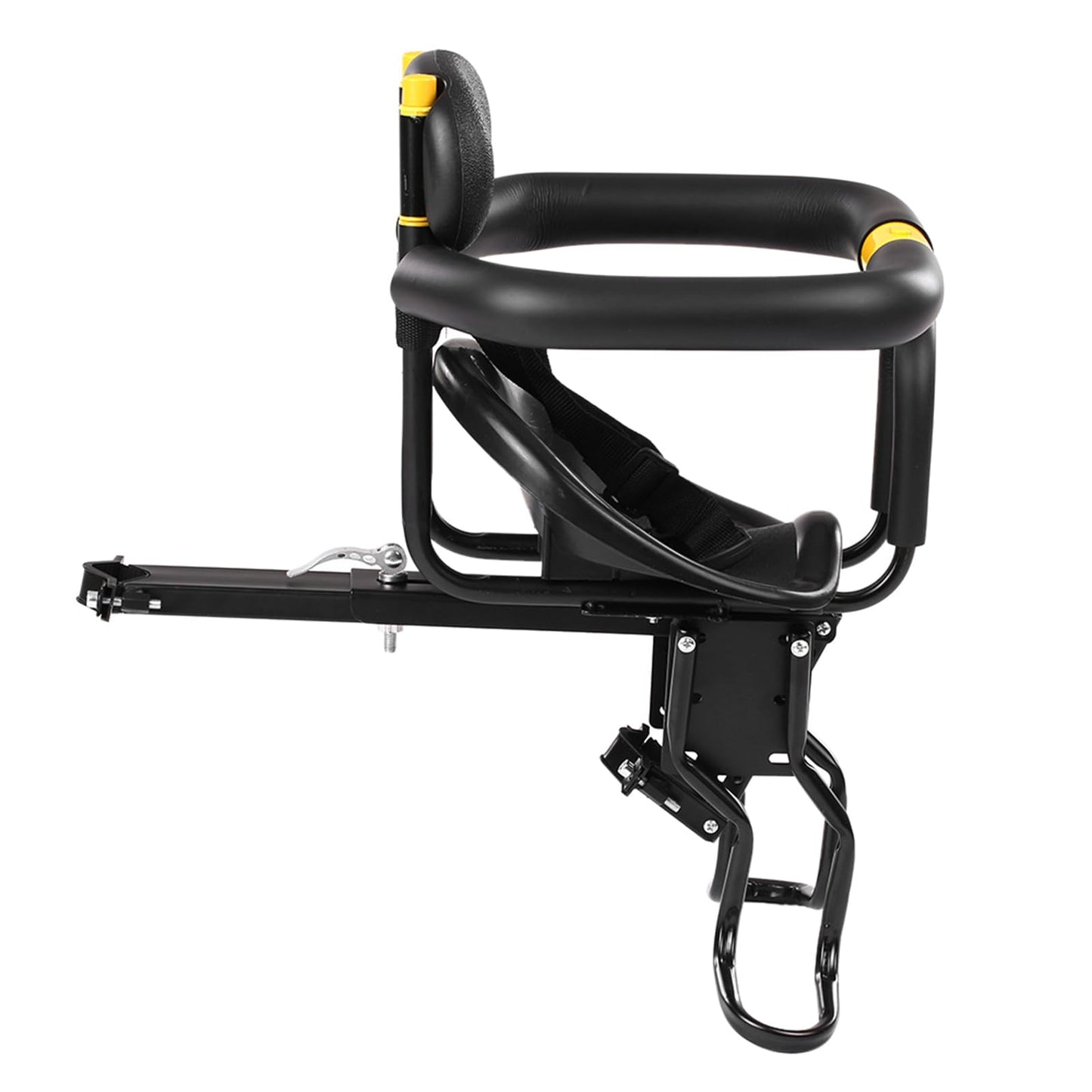 Lixada front bike seat for kids, child safety, with pedals, mount for road bike and MTB.