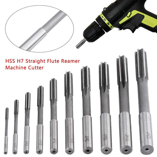 10 pieces of H7 HSS straight reamer machine cutter 3/4/5/6/7/8/9/10/11/12mm reamer set H7