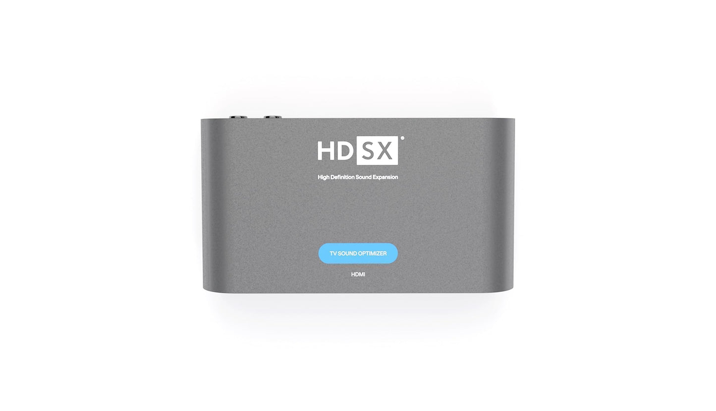 HDSX TV Sound Optimizer HDMI ARC | Consistent volume, clear dialogue for TV, streaming, and gaming | Premium TV Sound | PCM 2.0 | Virtual 3D sound HDSX.360 | PassTHRU for DD5.1, DD+, Atmos
