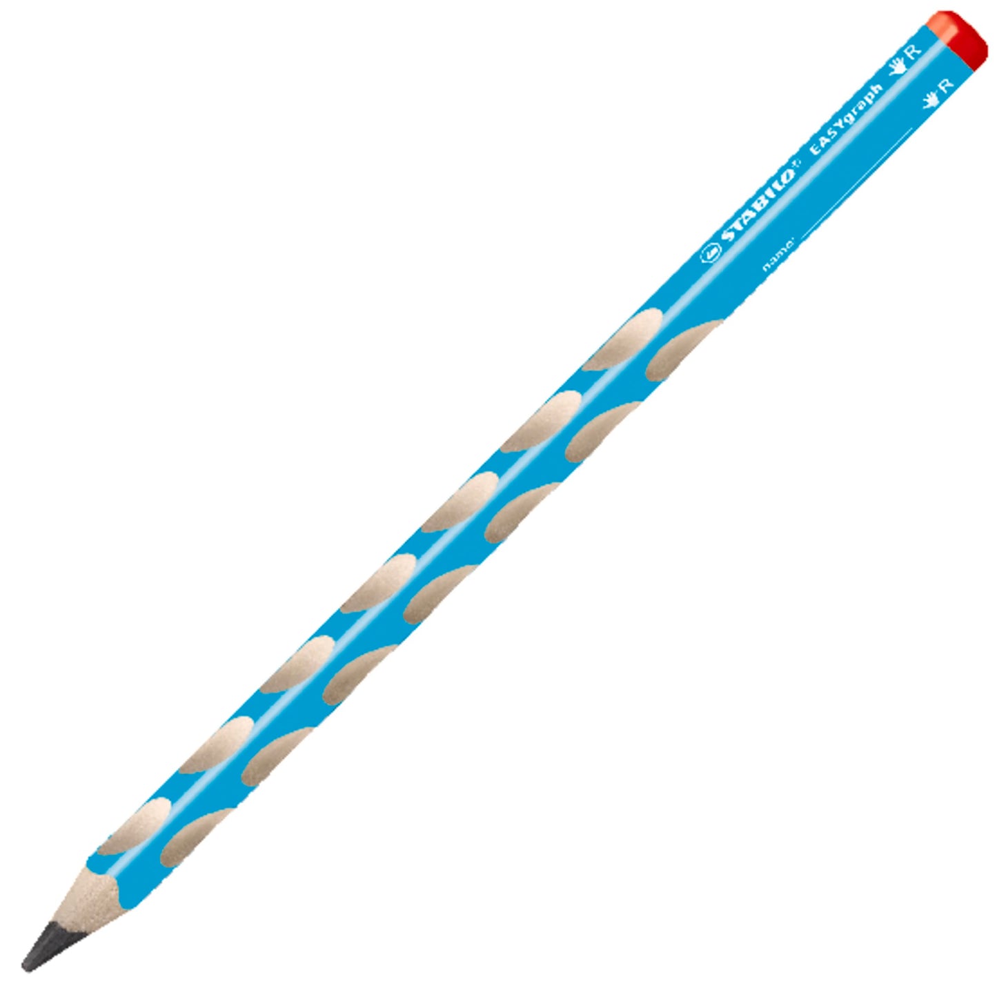 STABILO - Ergonomic triangular pencil for right-handers - EASYgraph in blue - 12 pack - Hardness grade 2B