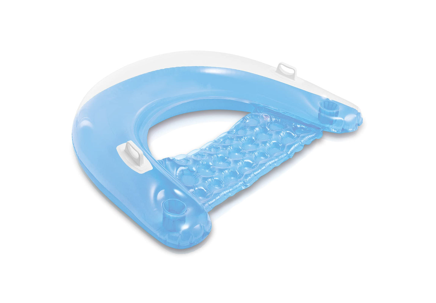 Intex Adult Sit 'n Float, transparent/green/orange, 152 x 99 cm, 58859EU