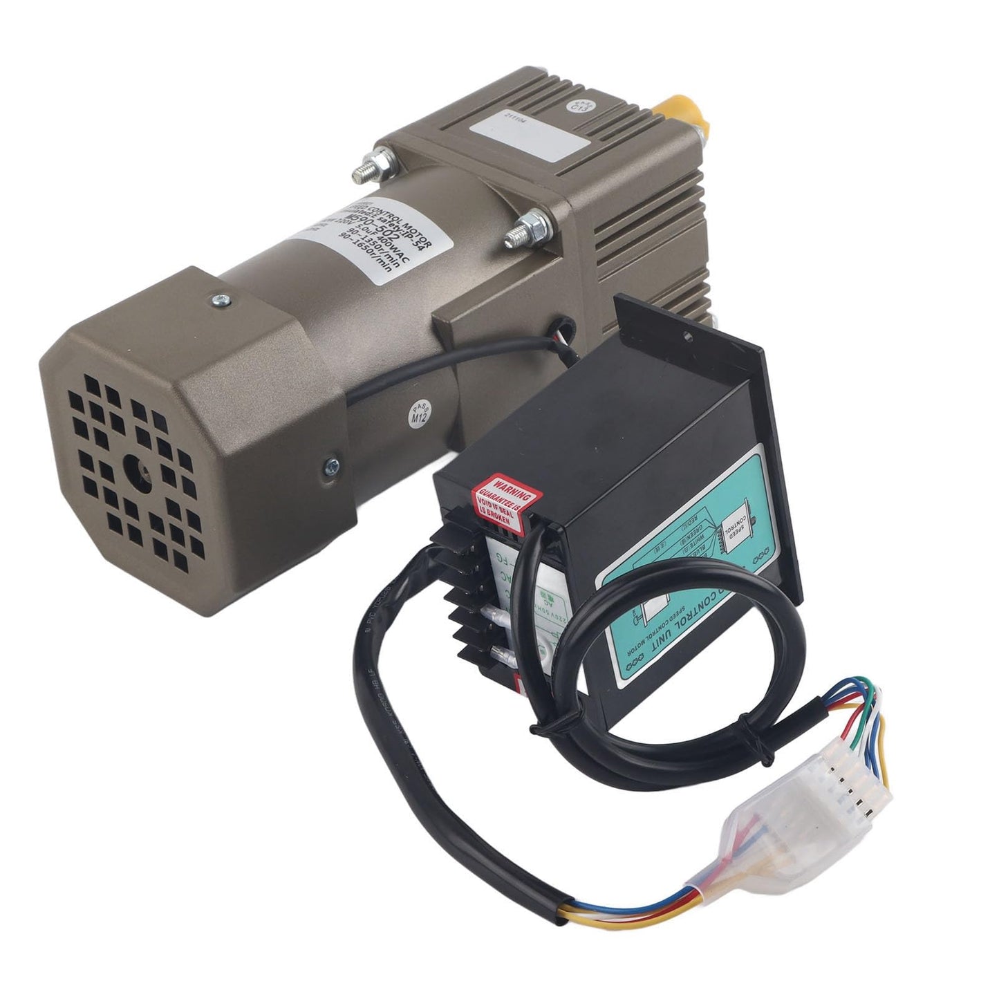AC 220V 90W motor with adjustable speed infinitely variable frequency converter motor with gear controller and bracket (50K)