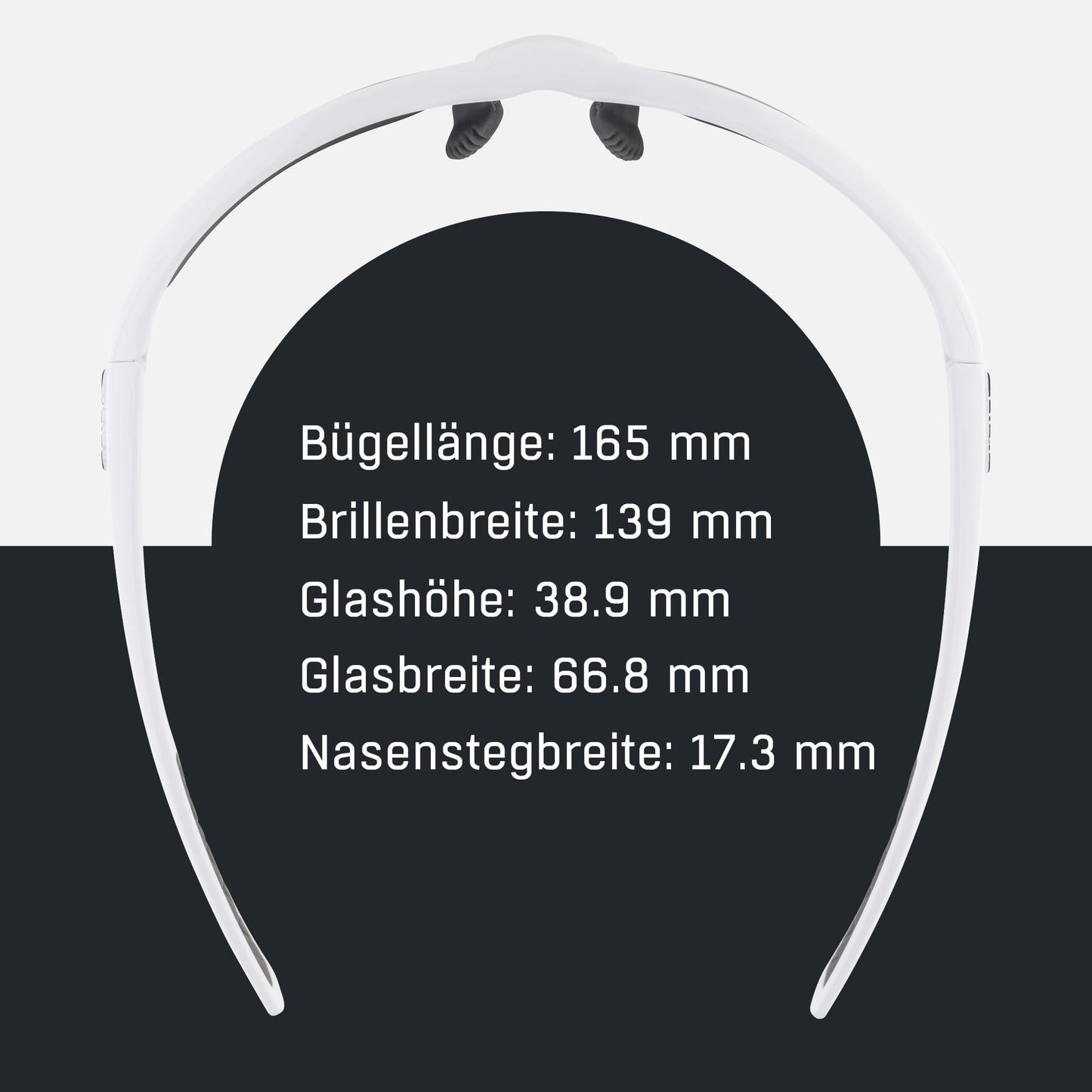 ALPINA TRI-EFFECT 2.0 - Individually adjustable, shatterproof interchangeable lenses sports and cycling glasses with 100% UV protection for adults, white gloss, One Size