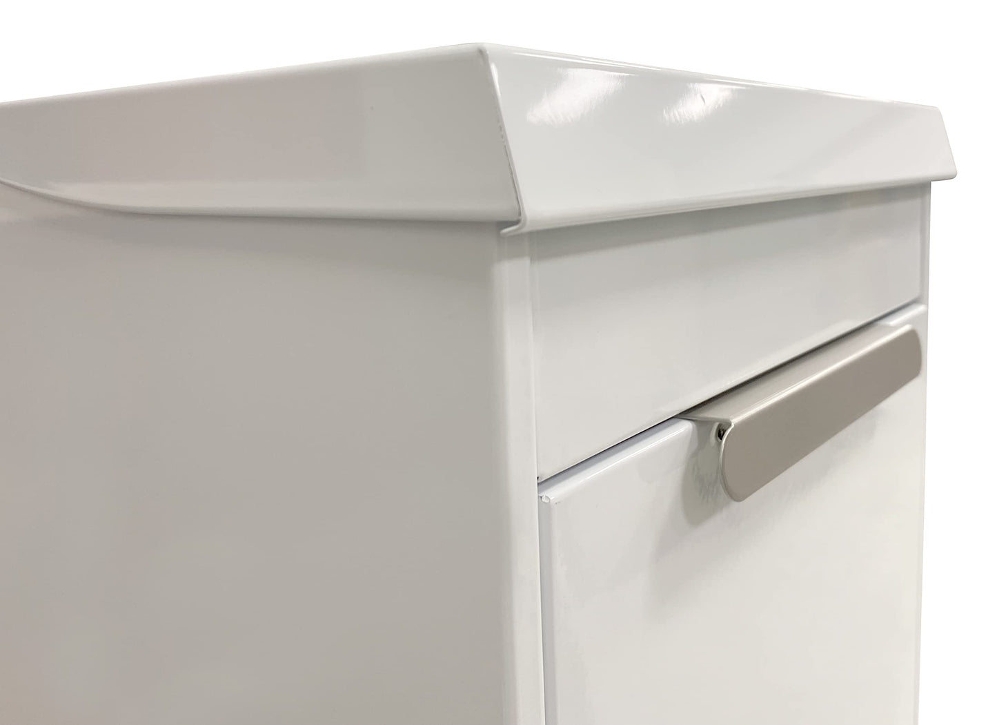 ARREGUI Ecoclas Plus CR621-E Steel Recycling System with Storage Box with Lid | 4x17L (68L) | 4 Sections Trash Can for Kitchen | Removable Inner Bins + Handle | White