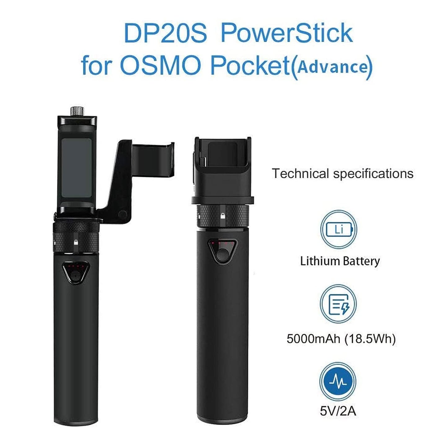 Smatree portable charging station with tripod for DJI OSMO Pocket 2/DJI OSMO Pocket, smartphone holder, accessories for Osmo Pocket and smartphone.