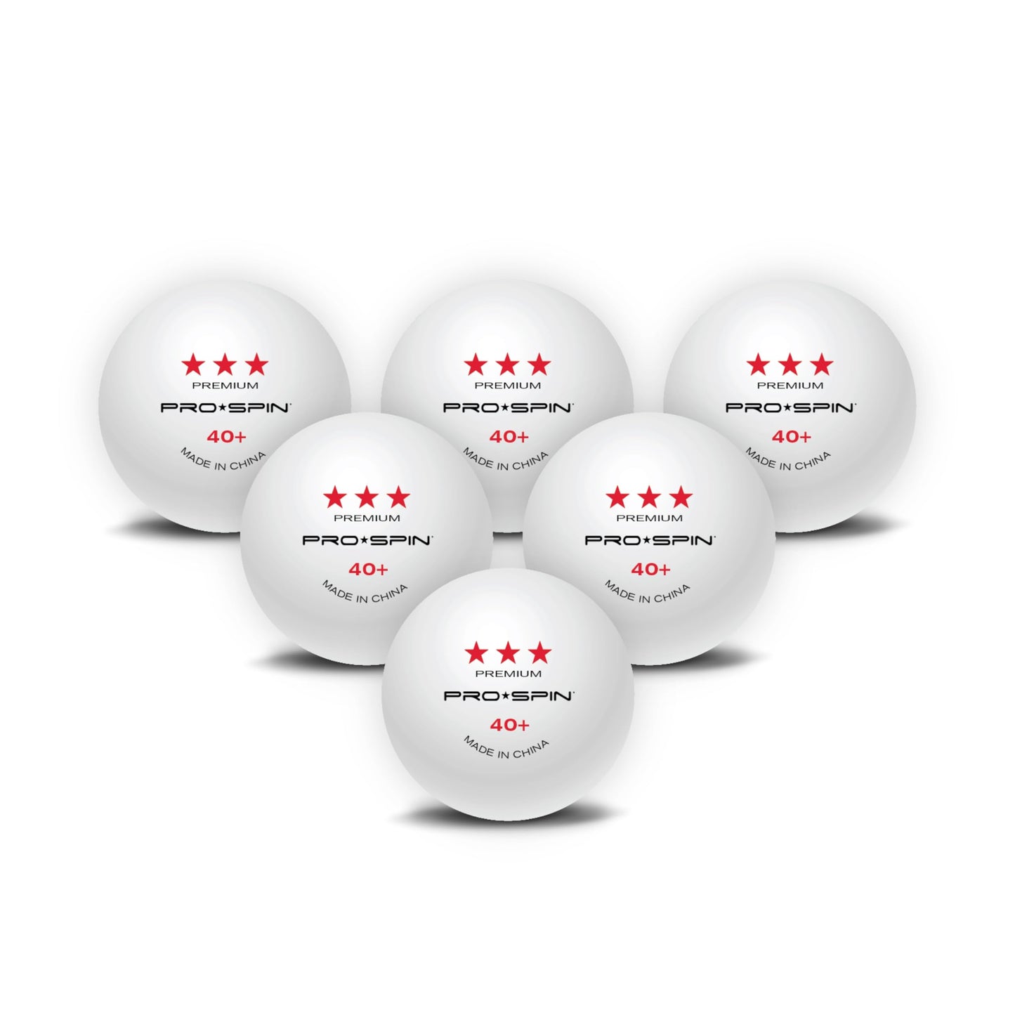 PRO SPIN Table Tennis Balls Elite Series - White Premium Table Tennis Balls 3 Stars | High-performance 40+ ABS balls at tournament level | Perfect roundness, Perfect spin | Precise bounce | Durable