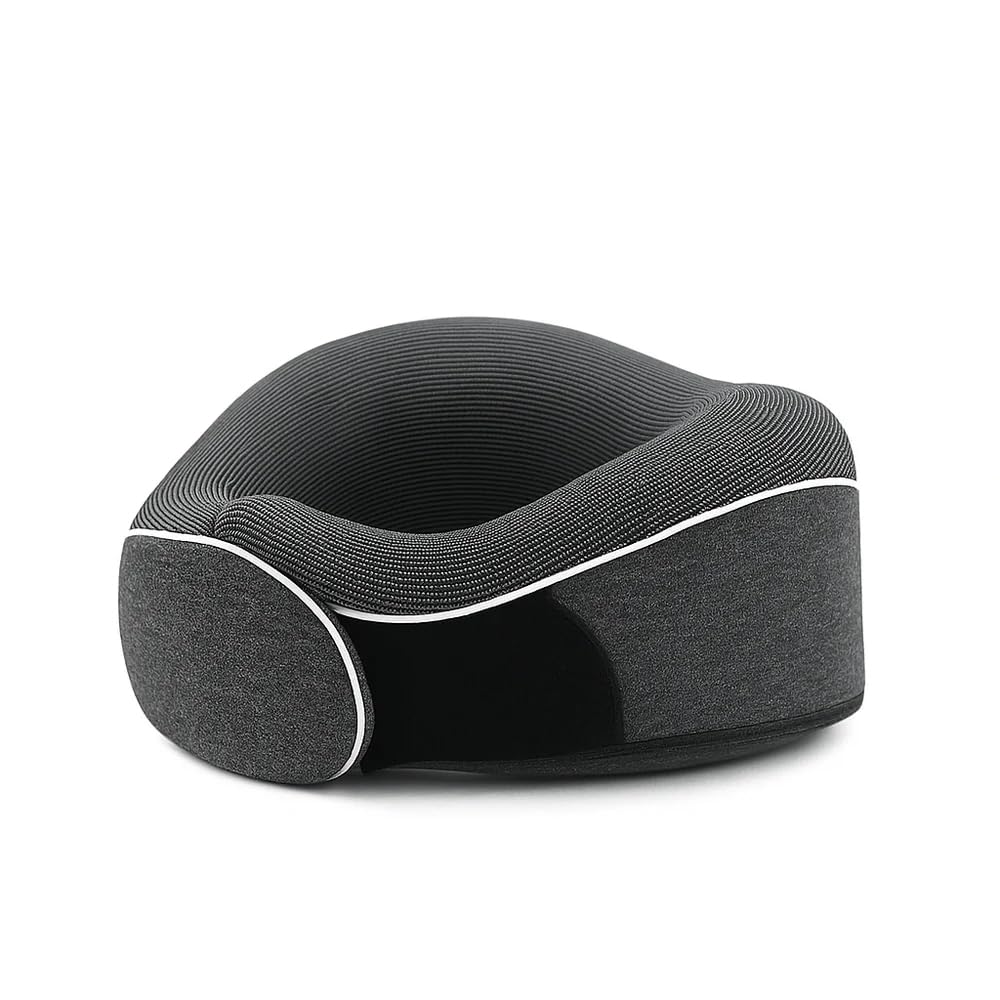 KÖHAIR neck pillow supports you during your restful night sleep after your hair transplant - Innovative travel neck pillow | Incredibly compact for relaxed travels on plane and car.