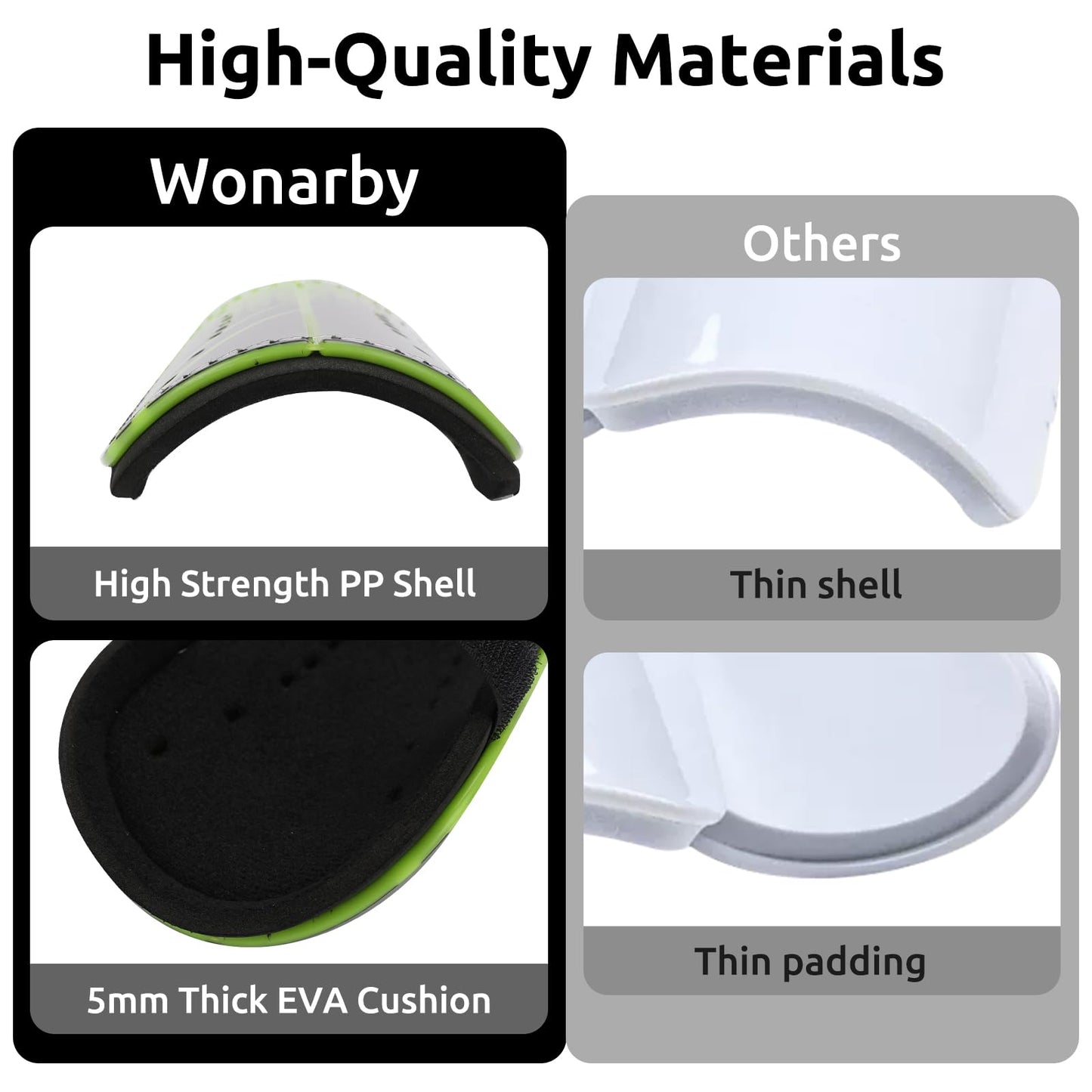 Shin guards for kids football ankle protection men - Soccer gear with adjustable velcro strap - Lightweight durable non-slip for boys girls ages 2 to 18 - Green XS