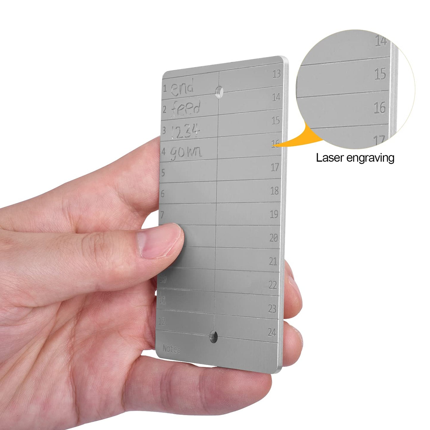 GanKe Crypto Seed Storage, Bitcoin Cold Wallet Backup - BIP39 12 or 24 Word Recovery Phrase Backup Crypto Wallet with Engraving Pen (Double) (Silver)
