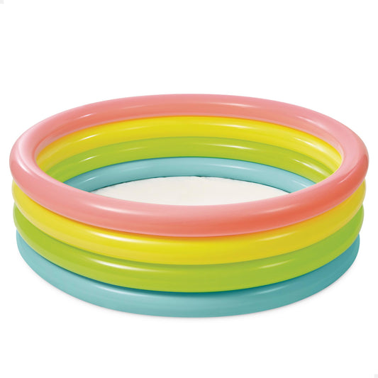 Intex 56441NP - Inflatable Pool Sunset Glow, Four Rings, Vinyl, Multicolored, 168x46 cm