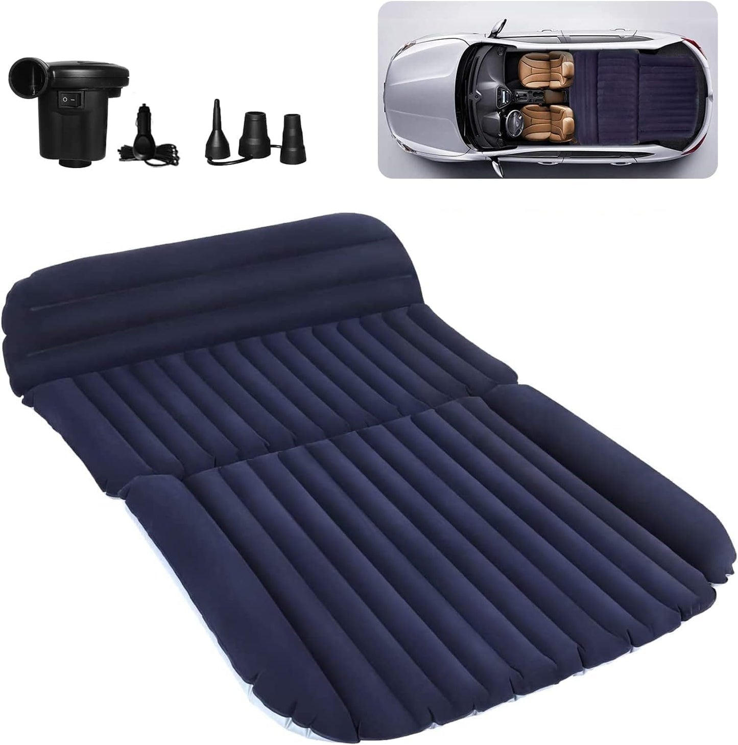 QDH Car Mattress SUV Air Mattress Camping Inflatable Mattress Inflatable Bed for Car Back Seat Thicker Airbed for Travel Camping Outdoor Activities