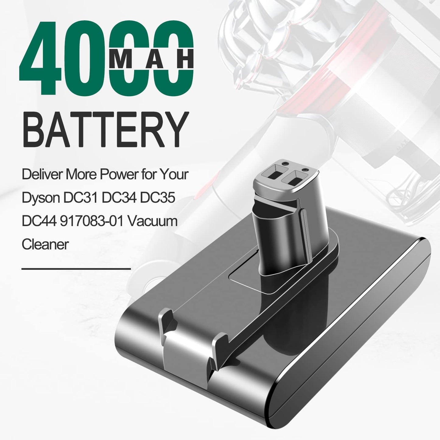 ADVTRONICS 22.2V Replacement Battery Compatible with Dyson DC31 DC34 DC35 DC44 917083-01 17083-2811 18172-01-04 17083-4211 Replacement Battery for Dyson DC34 (only fits Type A)