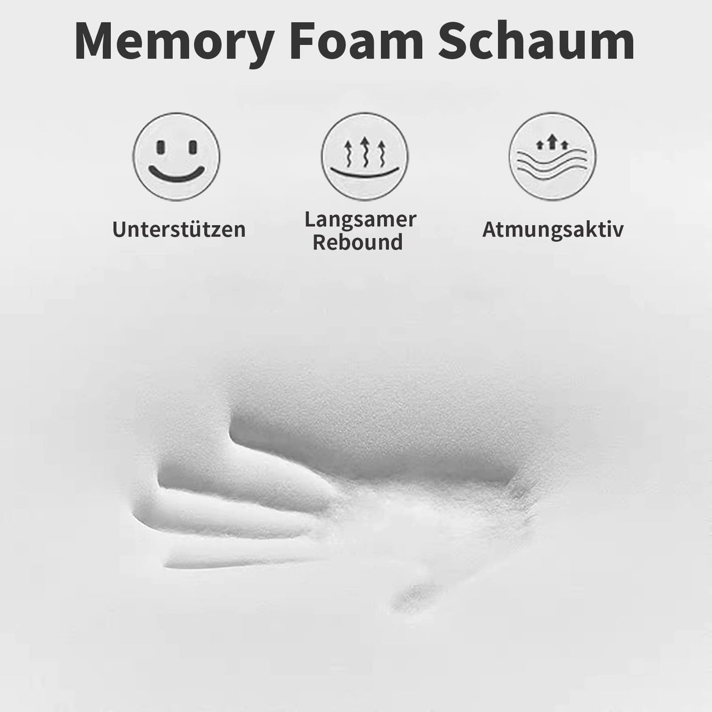 LAMB Adjustable Height Memory Foam Pillow Head Pillow, Neck Pillow Neck Support Pillow Ergonomic Pillow Anti-snoring Pillow with Removable Cover