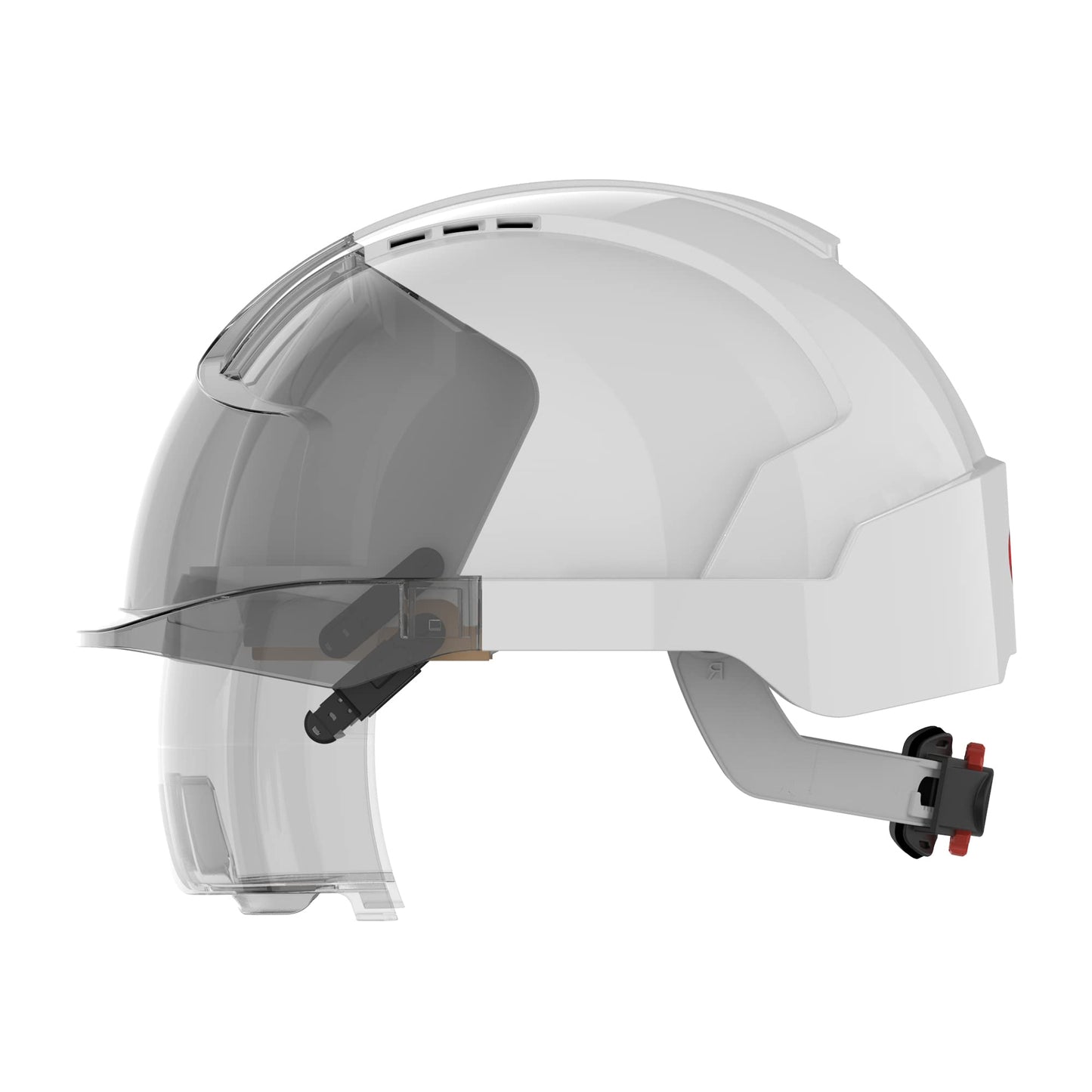 JSP EVO VISTA lens & rotary locking system - White/Smoke - ventilated (AMB170-005-F00)