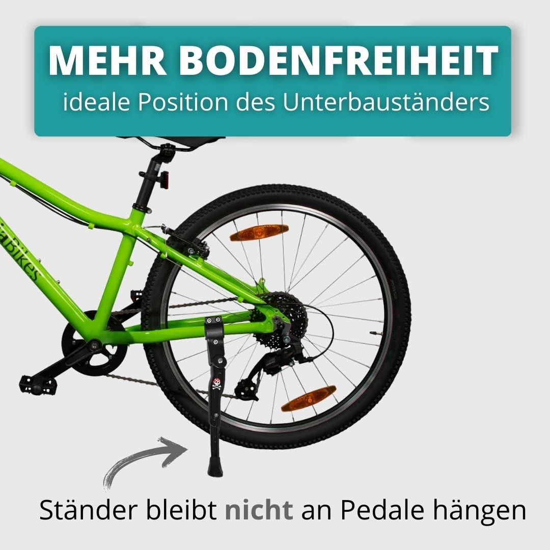 Riding Goose Children's Bike Stand 20 inch to 24 inch for mounting on all common chainstays - Kids bike stand - Kids bike stand - Children's bike stand
