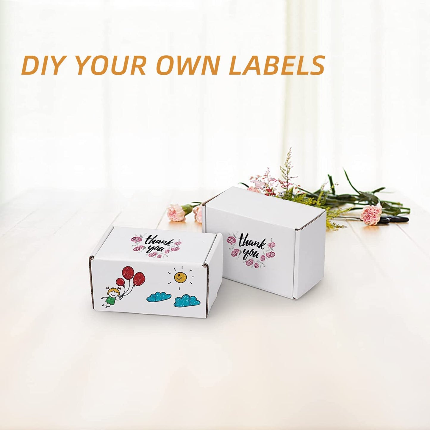 HORLIMER 25 Pack Shipping Box Small Cardboard Box, 153x102x76mm Packaging Boxes with Lid for Merchandise Shipment, Gift Box, Foldable Carton, Post Box, Shipping Box (White)