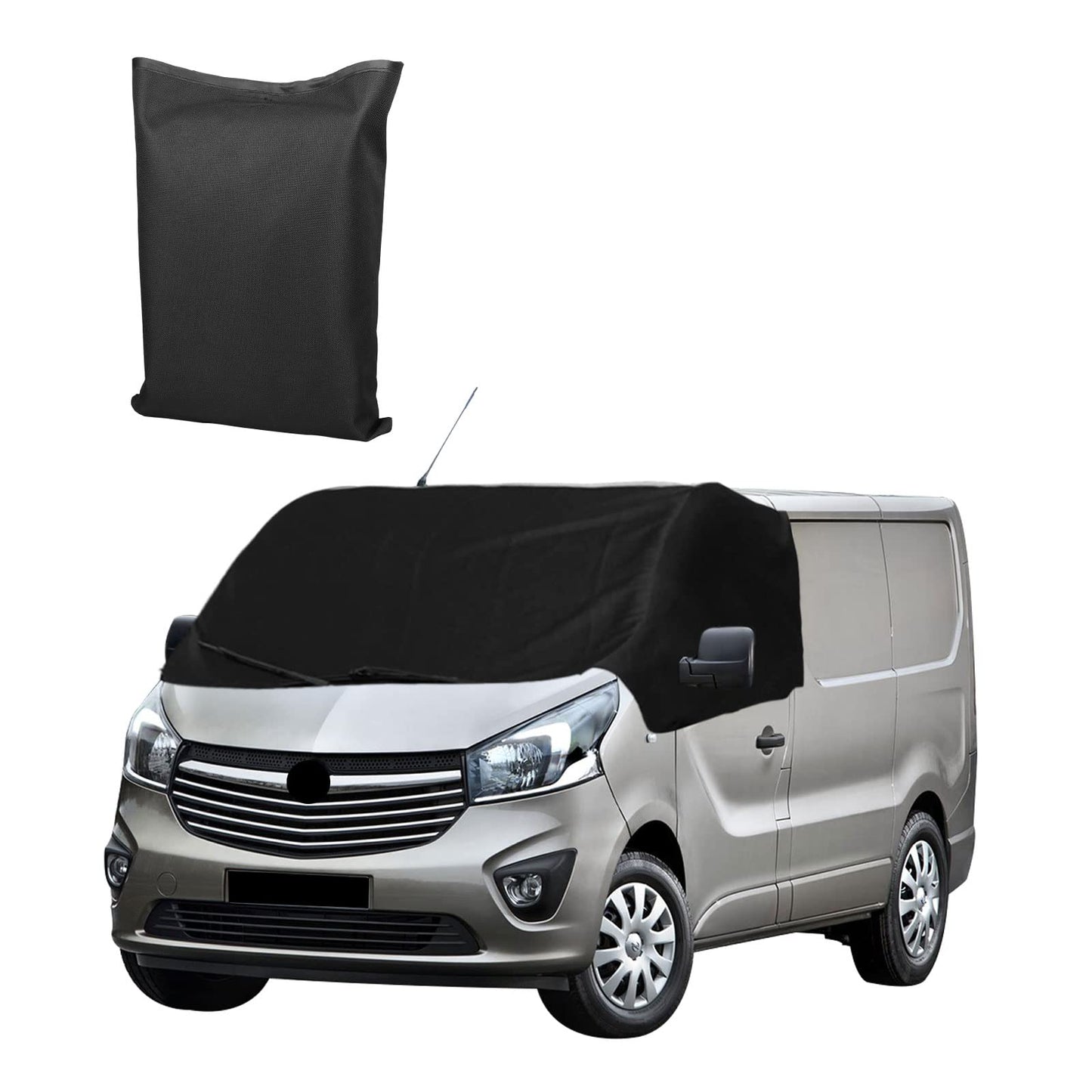 Opaltool Front Windshield Wrap Cover for Opel Vivaro FIAT Talento Nissan NV300 Primastar 2014-2019, Luxury 600D Car Windshield Cover, Windshield Sunshade Front Windshield Cover