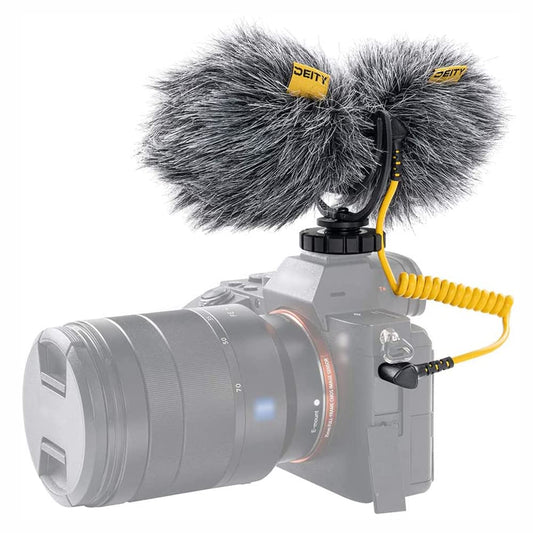 Deity V-Mic D4 Duo dual-capsule microphone - portable on-camera mic for interviews, vlogs - compatible with pocket cameras, DSLR, smartphones