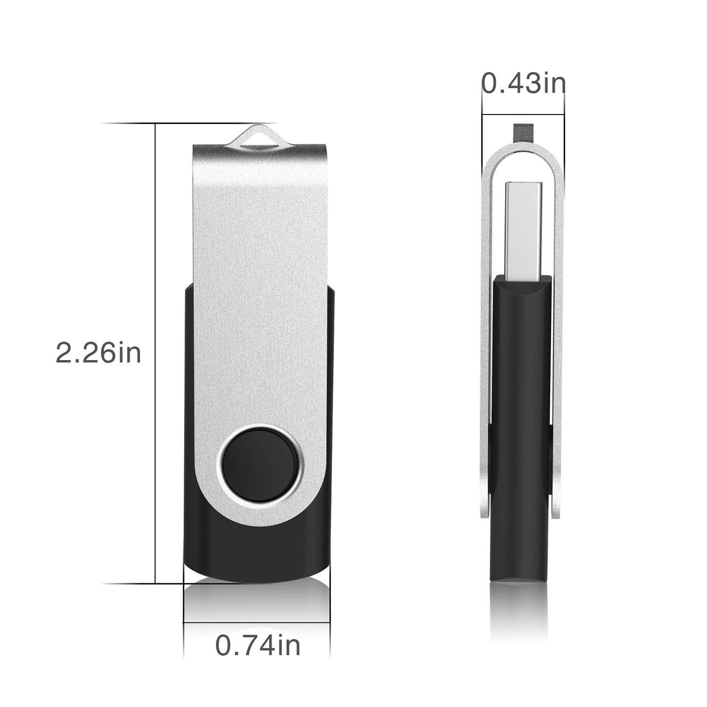 10 pieces USB sticks 16GB storage set USB 2.0 10pcs colorful data stick memory stick metal 16G thumb drive 10-pack flash drives 16GB flash sticks USB flash drives multi-colored