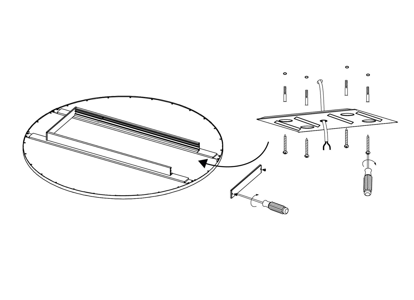 EGLO connect LED ceiling light SARSINA-C Panel, Smart Home ceiling lamp, Material: Aluminum, plastic, Color: White, Ø 80 cm, incl. remote control, dimmable, adjustable white tones and colors