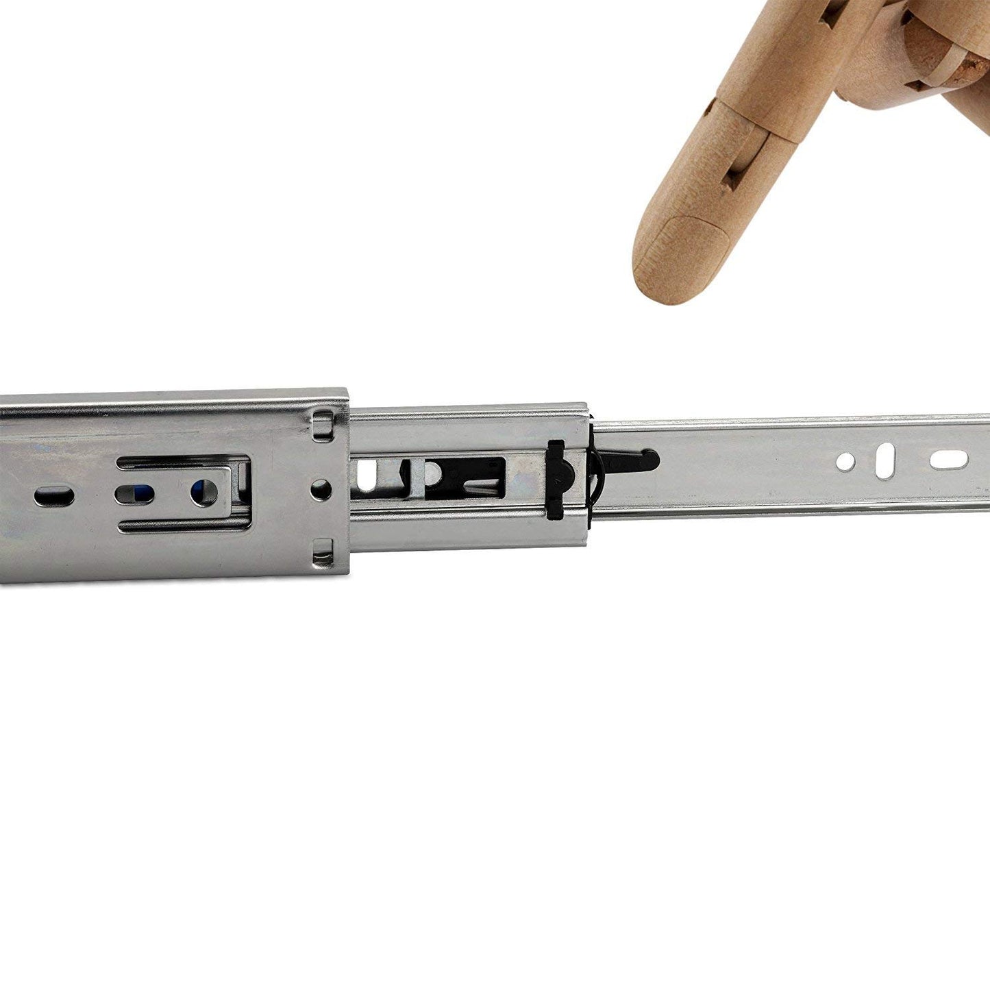 SOTECH 2 pairs of full extensions KV2-45-H45-L600-SC with SoftClosing. Height 45 mm, length 600 mm, drawer slide capacity up to 45 Kg.
