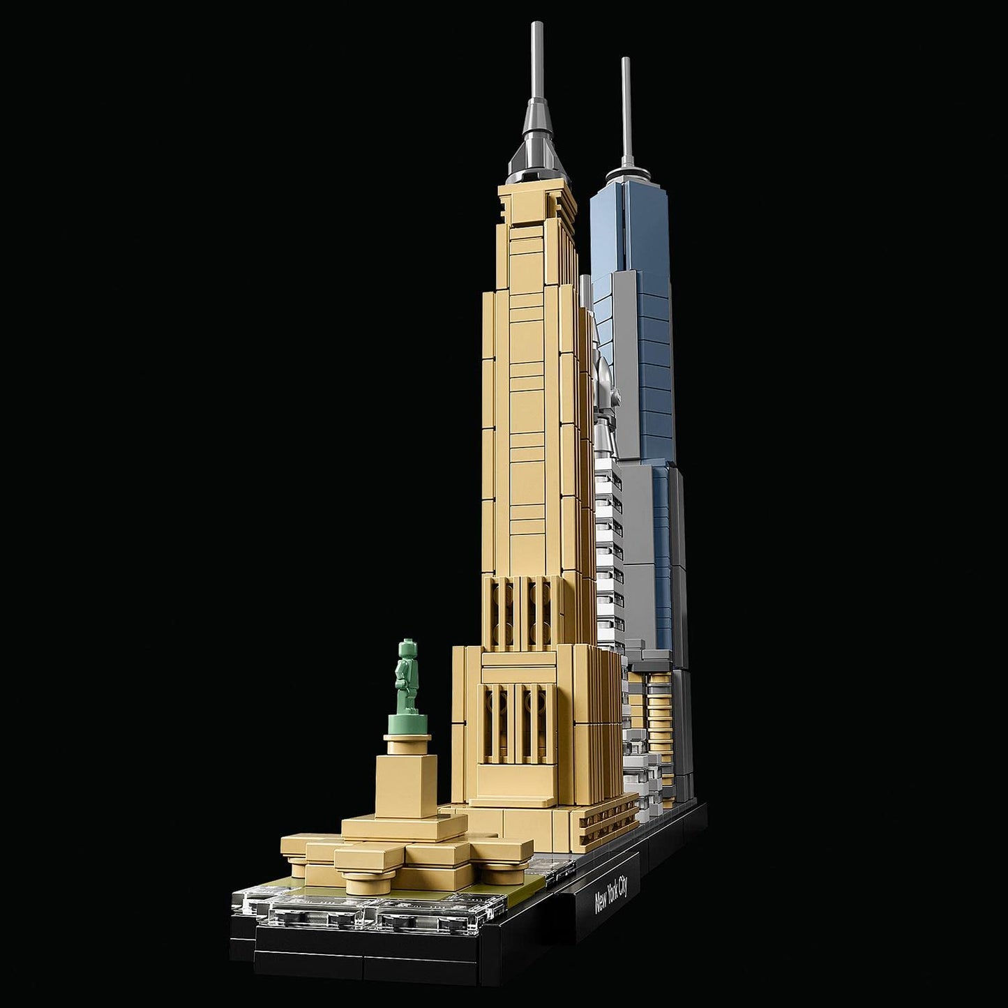 LEGO Architecture New York City Set, skyline model kit featuring World Trade Center and Statue of Liberty, ideal for adults to craft as home or office decor, perfect gifts for both women and men. 21028