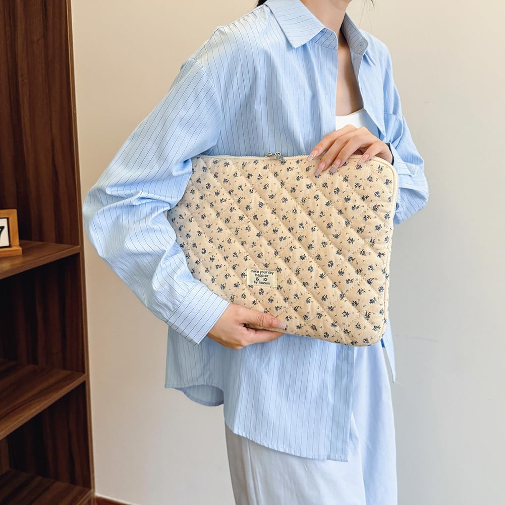 TIAASTAP Puffy Laptop Sleeve for 11-15 inch laptop, Cute laptop bag compatible with MacBook Air/Pro Retina, 13-13.3 inch notebook, Compatible with MacBook Pro 14 inch.