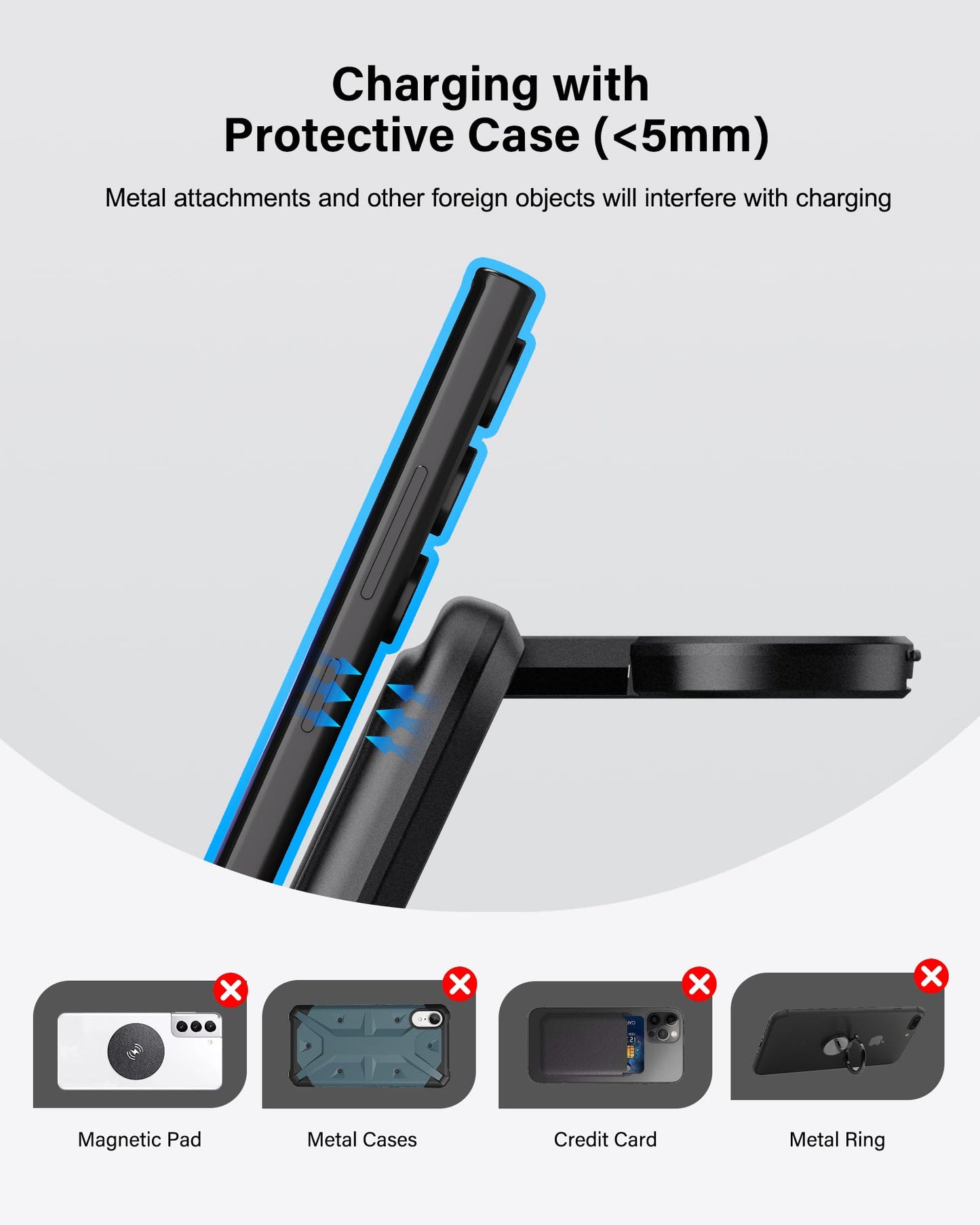 Inductive charging station for Samsung S25/Watch 8/8 Classic, SwanScout 703S, 3 in 1 Wireless Charger for Samsung S25 Ultra/S25+/S24/Fold 7, charger for Galaxy Watch Ultra 2025/7/6/5 & Buds (No Adapter)