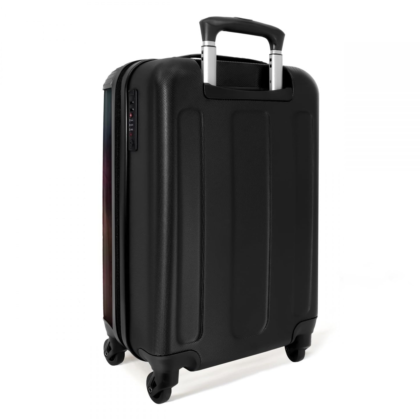 NoBoringSuitcases.com® Kids suitcase for girls travel luggage with wheels carry-on luggage horse - Pink flowers - Nature - Forest - 55x35x20cm