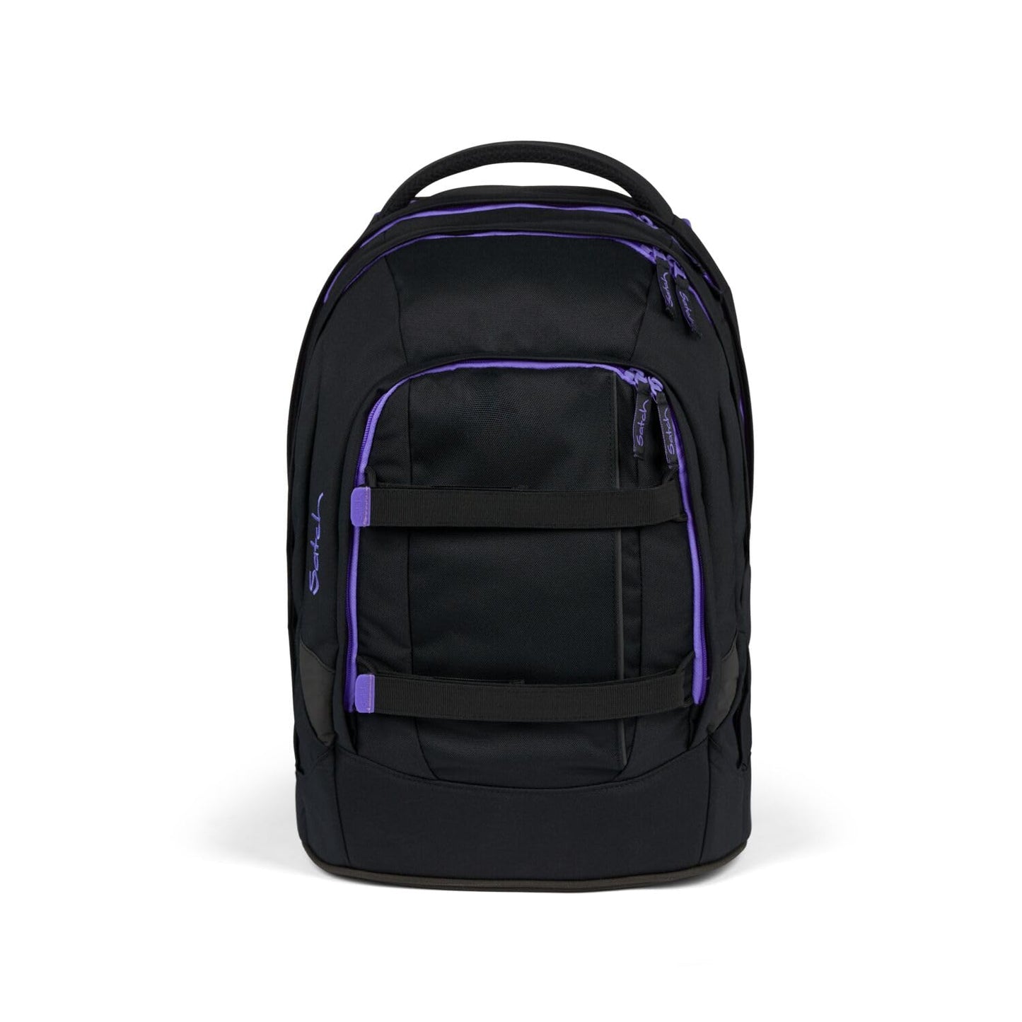 Satch Pack school backpack set 3-piece including pencil case and gym bag (Purple Phantom)