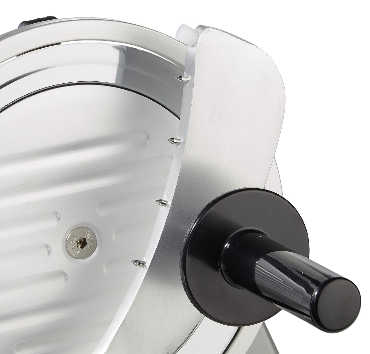 METRO Professional Gastro Slicer, stainless steel, cutting thickness 1-15 mm, with safety shutdown and continuous mode, 230V, silver (19.5 cm)