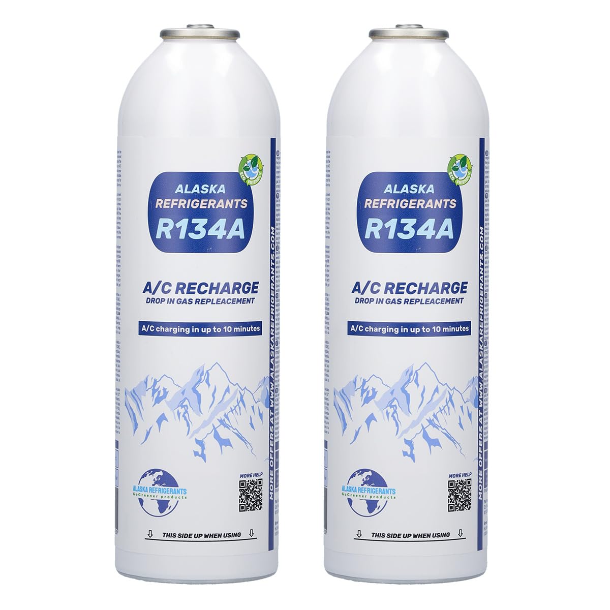Vehicle refrigerant air conditioning top up HC134A replacement gas 2x bottle for cars.