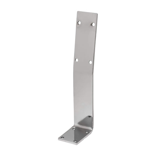 WOODSHOP24 Backrest BRL 108 Steel silver-chrome Bench backrest Bench backrest holder Profile for benches, beds & chairs.
