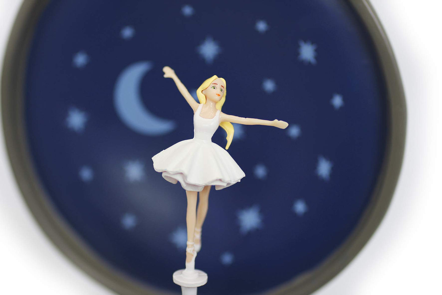 Trousselier - Ballerina the movie - Music box by Felicie - Small musical jewelry box - Collector's item - Very fragile - Music Swan Lake - Color blue