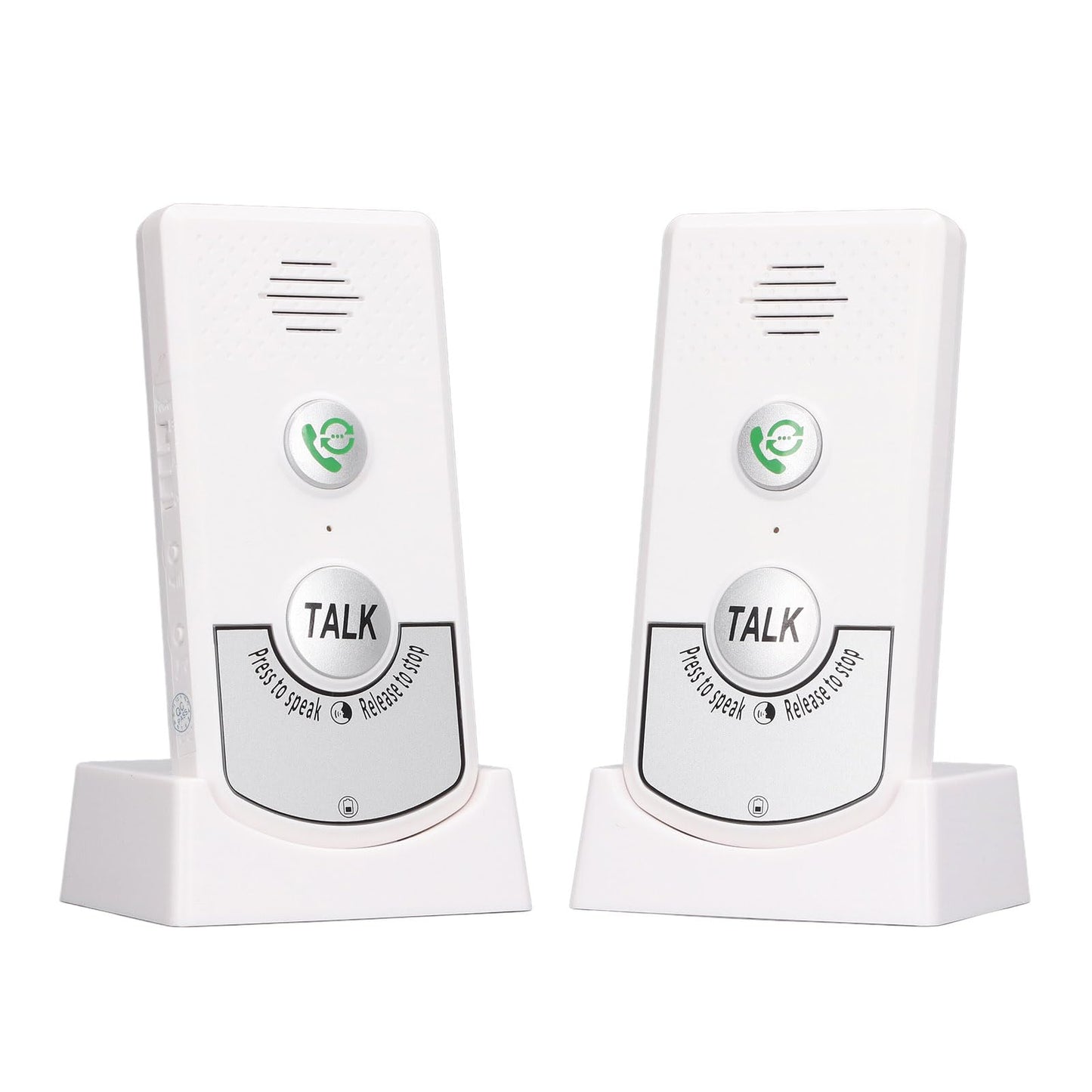 2-way radio intercom for home, Portable voice intercom with wide application and good durability for indoor and outdoor use (White)