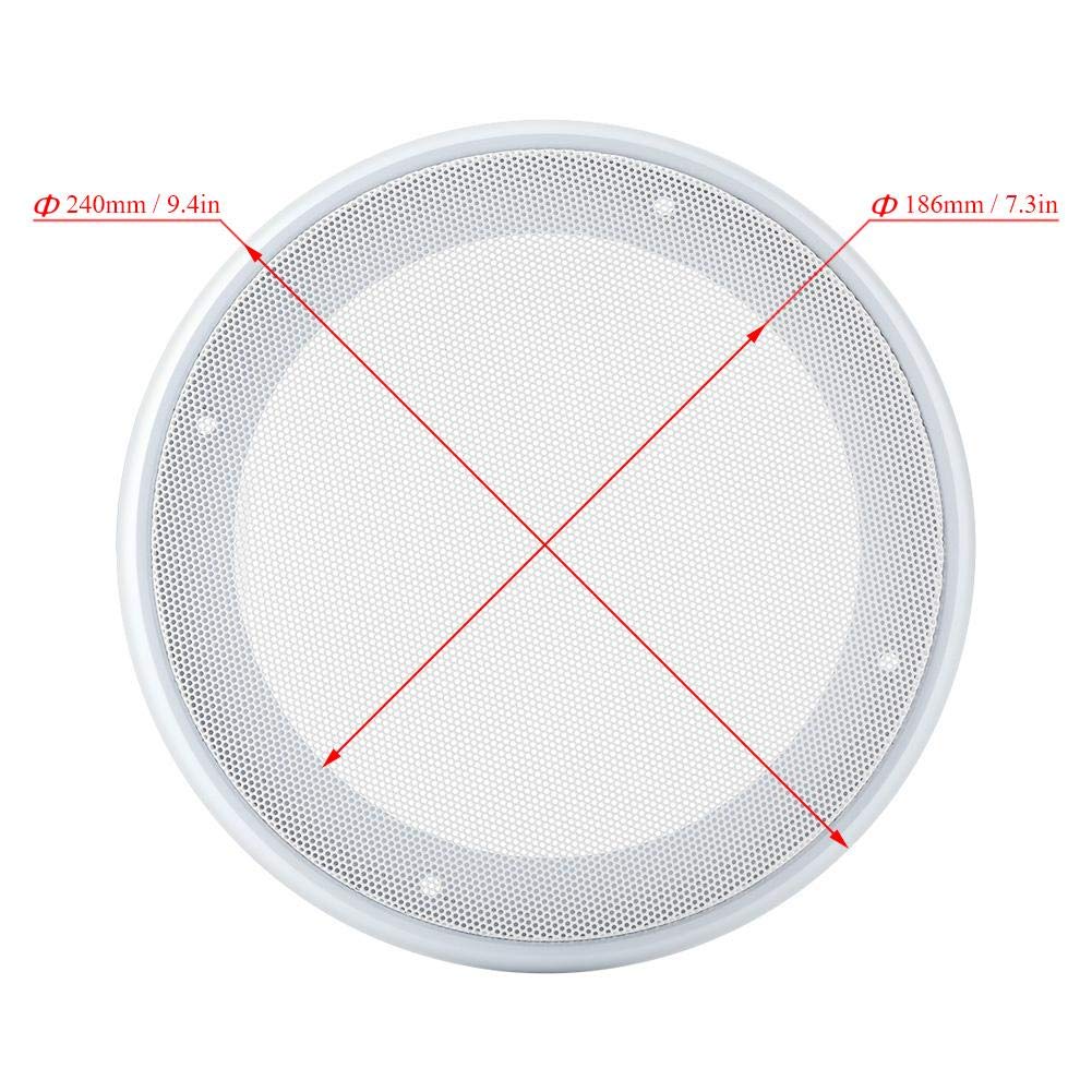 2PCS Speaker Grill, Speaker Cover Protective Metal Mesh, Audio System Grille Speaker Cover for Speaker/Car Audio System (8 Inch)