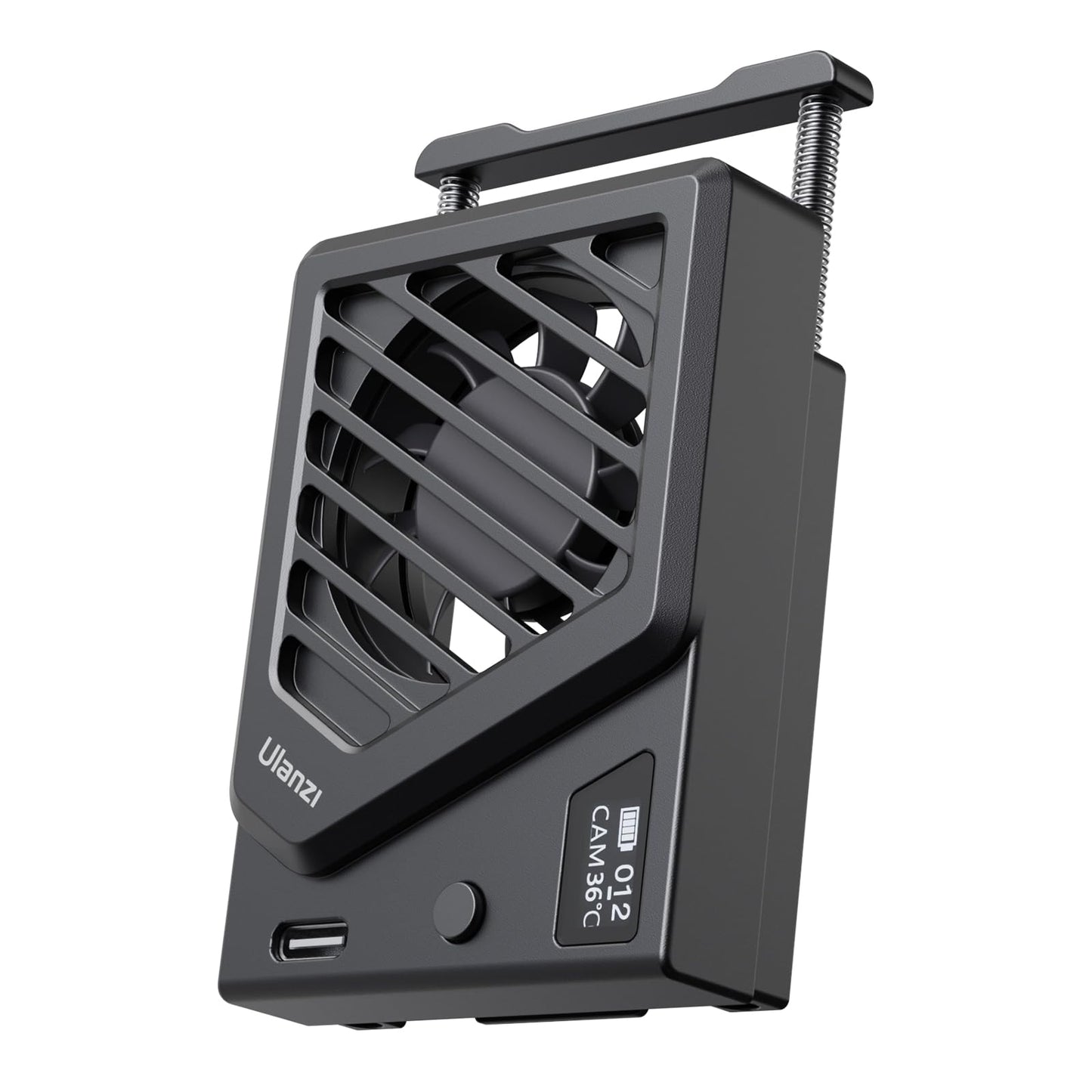 Updated version: ULANZI Camera Fan with spring clip, Camera Cooling Fan System Compatible with Sony/Canon/FUJIFILM/Nikon cameras.