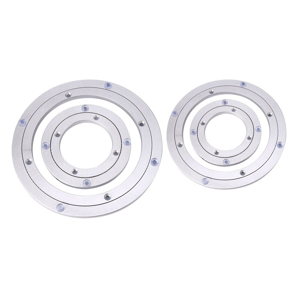 Tabletop swivel turntable ball bearing TV, monitor,e aluminum for dining table, kitchen appliances, etc. Lazy Susan (outer diameter-20cm / 7.9inch)