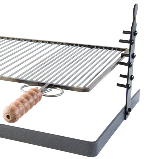 Grill pan with stand and adjustable height 60 x 37 cm