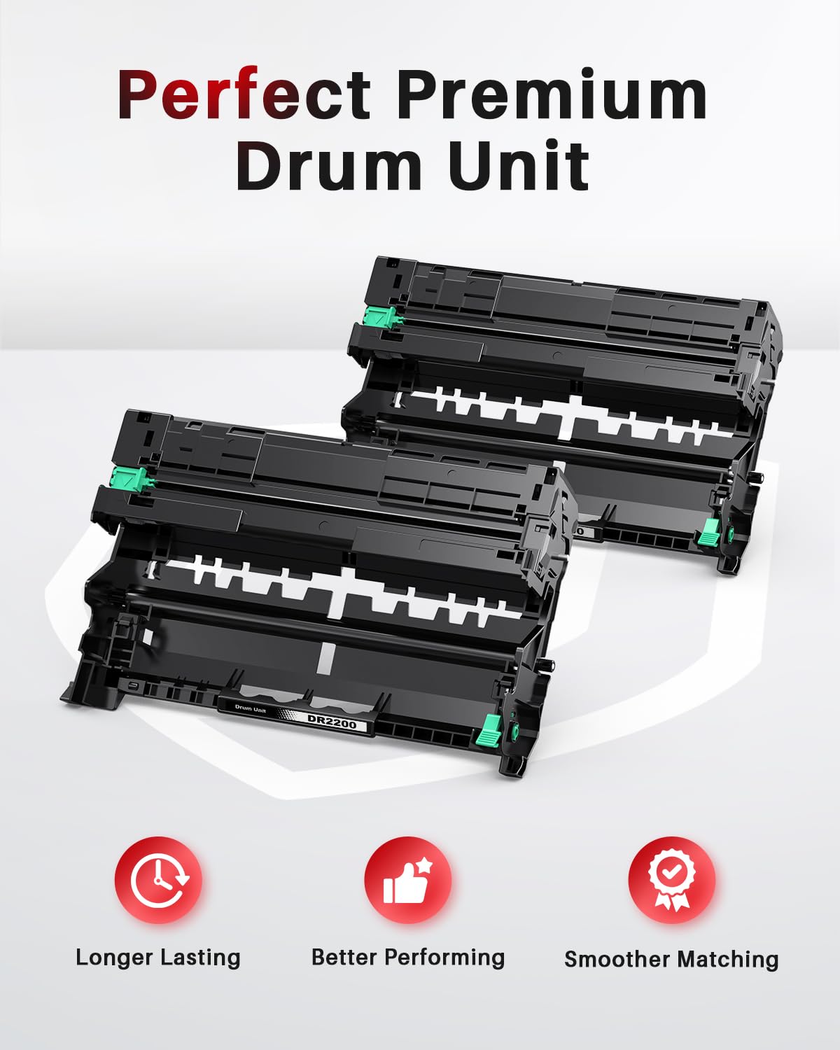 Hello DR3400 Drum Unit Drum Compatible for Brother Drum DR 3400 Brother TN3480 TN-3480 TN3430 Toner for HL-L5100DN MFC-L5750DW MFC-L5700DW DCP-L5500DN (2-Pack)