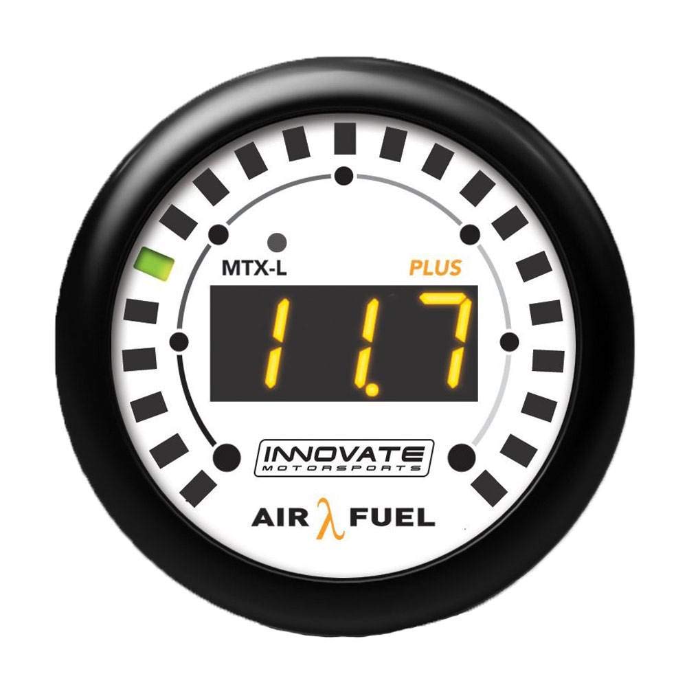Innovate 3918 MTX-l Plus Digital Wideband Air/Fuel Ratio Gauge, in Set, Black.