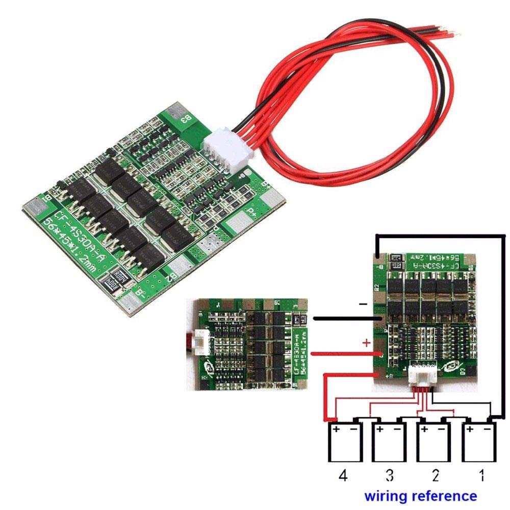 5pcs 4S 30A 14.8V Li-ion Lithium Battery PCB BMS 18650 Charger Protection Board
