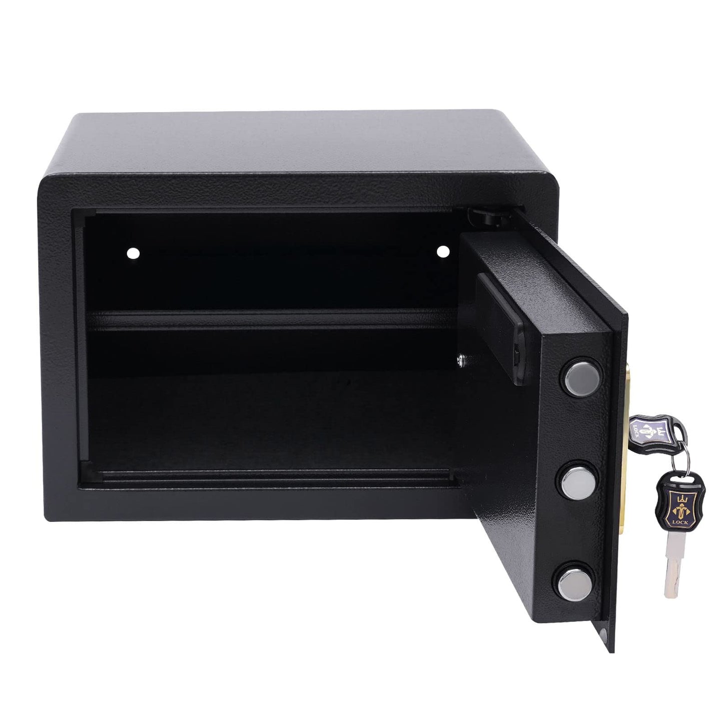 22L safe lockbox with fireproof waterproof money bag, electronic safe with keypad, digital furniture safe with LED light home safe for money jewelry documents