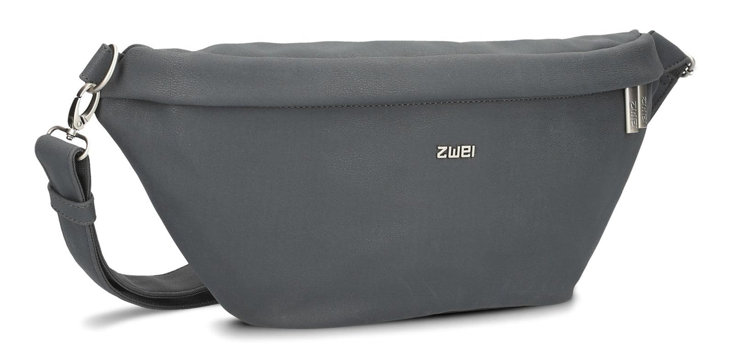 Two ladies hip bag Mademoiselle.M MH80, Big Fanny Pack for women, 3 liters, water-repellent, soft faux leather, waist bag, crossbody bag, 3-in-1, comfortable chest bag, belt bag & hip bag.