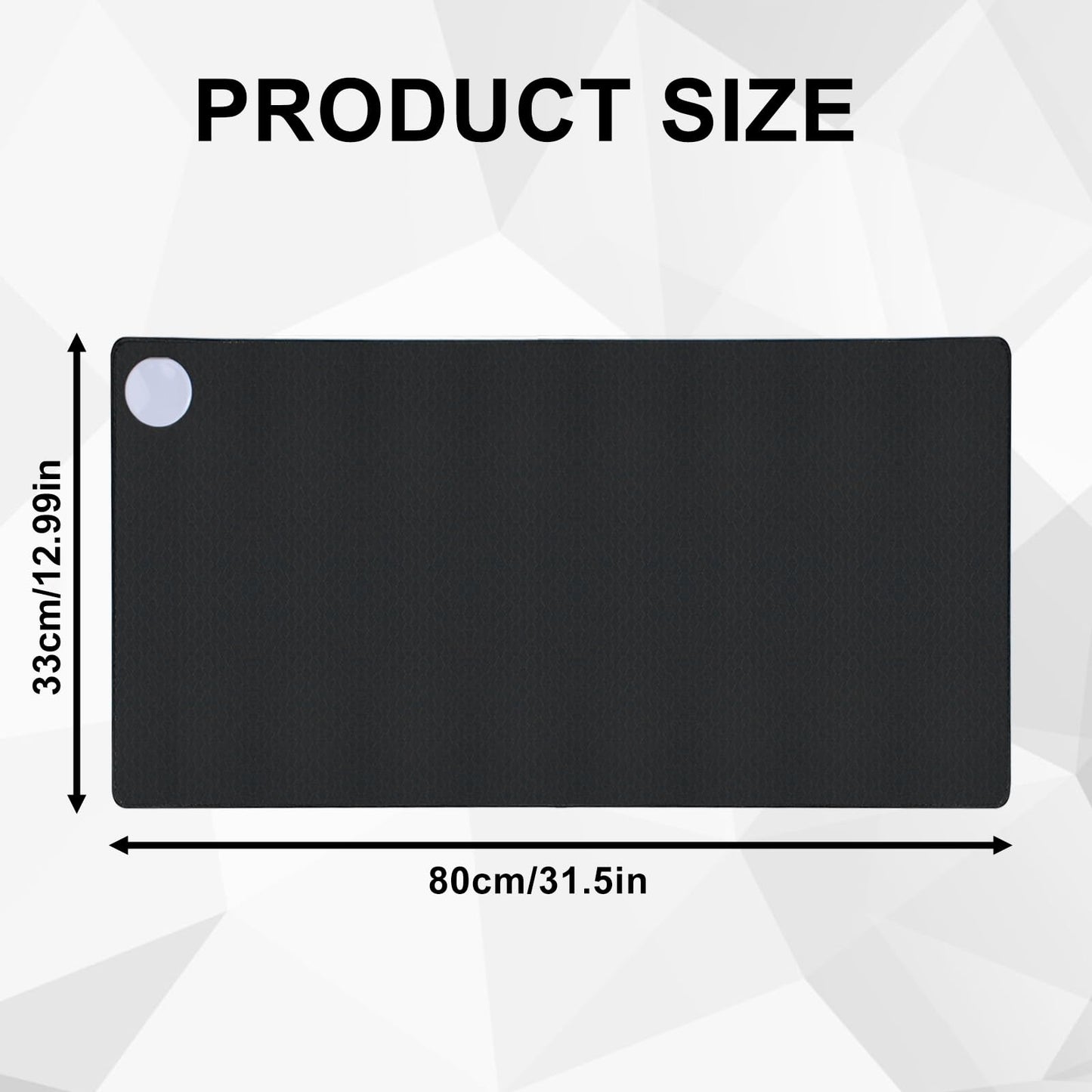 Desk pad Heated, 80x33cm Heated mouse pad with heating function Mouse pad with 3 heat levels Waterproof heating pad Desk mat, Heated desk pad for PC laptop Home Office