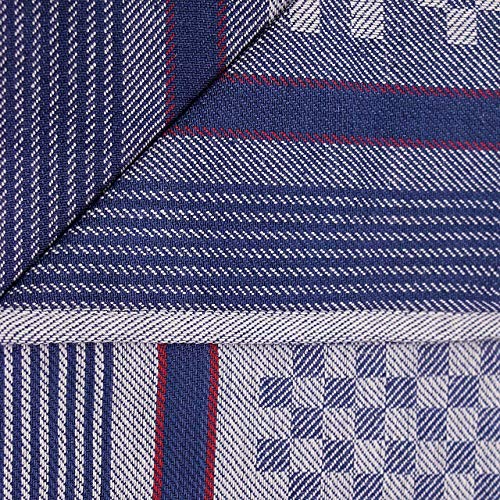 Top Fuel Fashion 20-piece set tea towels kitchen towel dish towels kitchen hand towel checkered cotton anthracite + blue